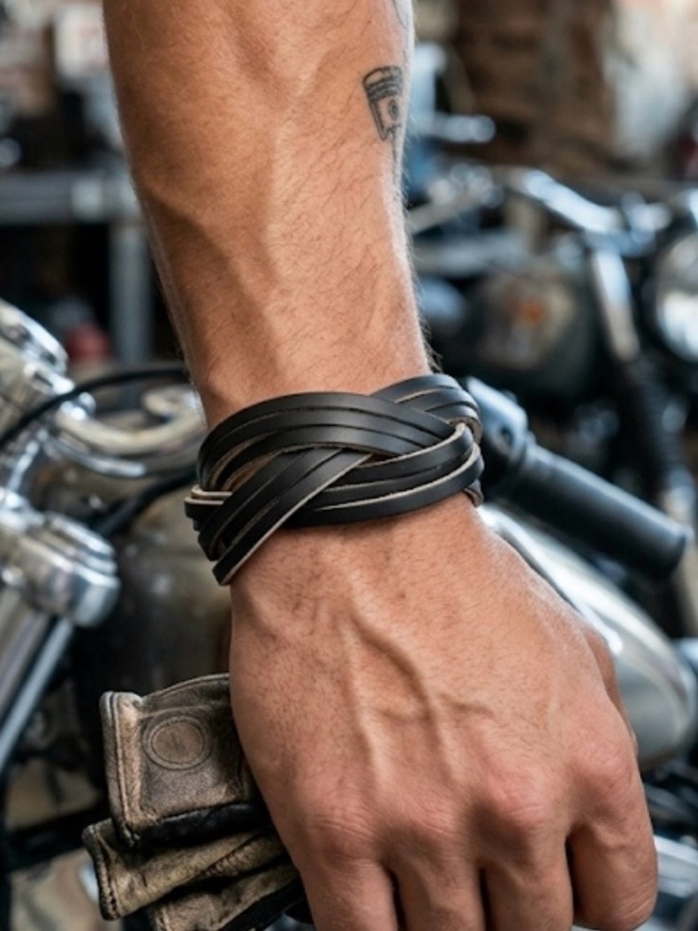 NEW Artisan made genuine leather bracelet